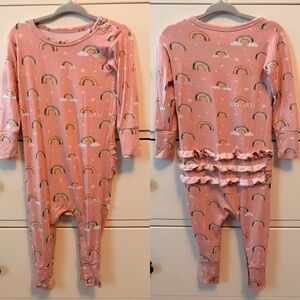 Posh Peanut Pink Rainbow Baby Onesie